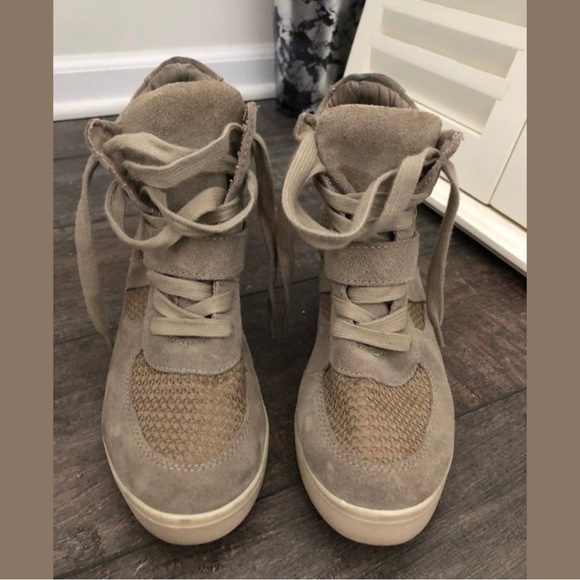 Steve Madden Shoes - STEVE MADDEN Olympa Wedge Gym Shoe Taupe | Size 7